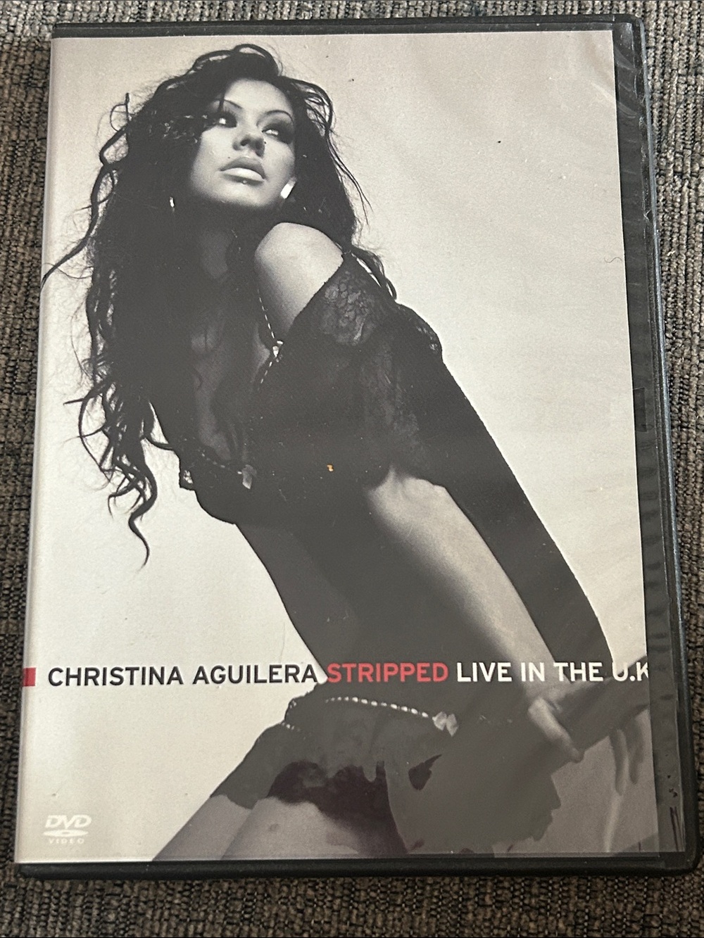 Christina Aguilera "Stripped Live in the U.K." DVD - Black & White Cover